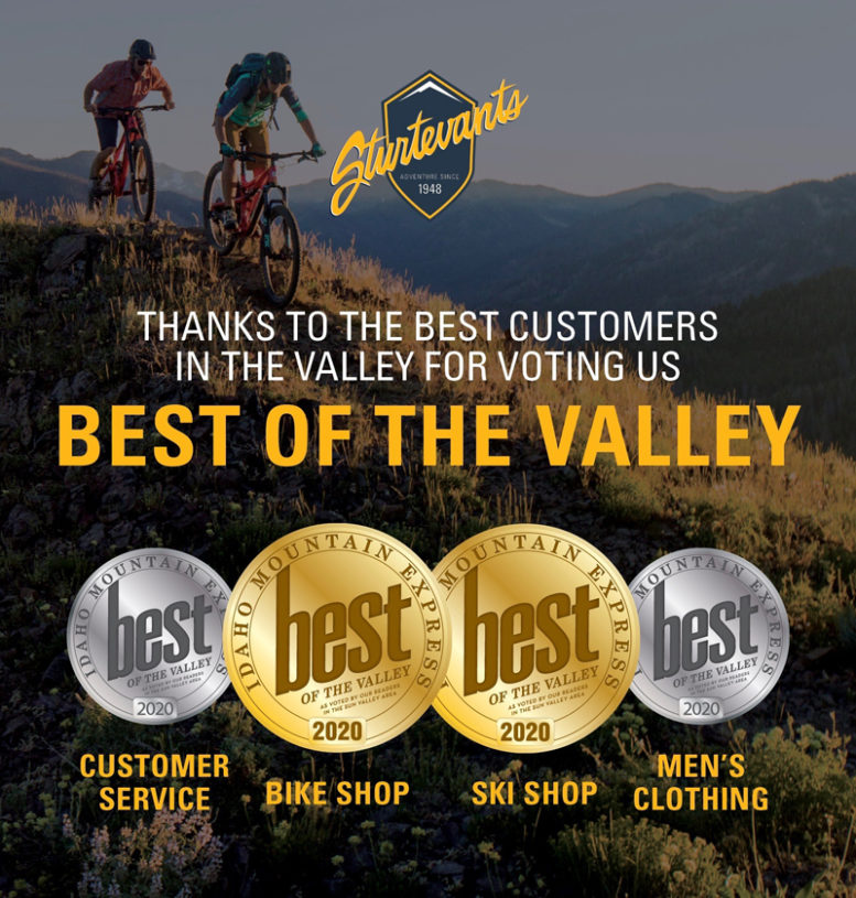Thanks for Voting Us Best of the Valley Sturtevants