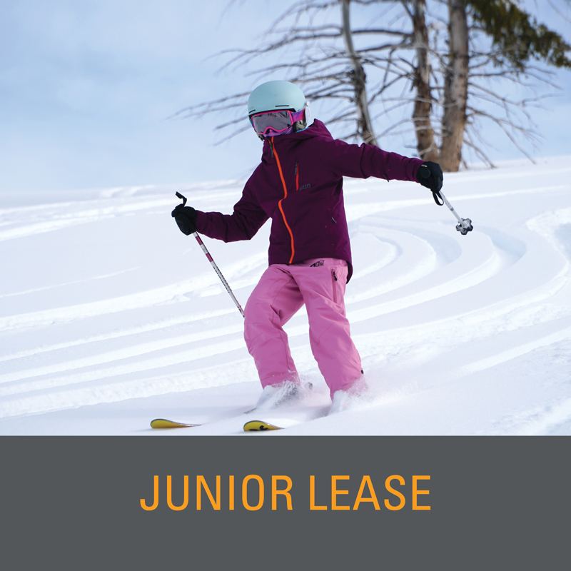 Girl Skiing Powder